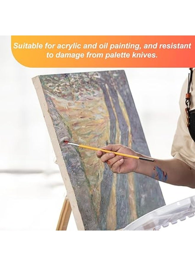 Generic 9-Piece Canvas for Painting, Cotton Canvas for Painting, Pre-Stretched White Artist Canvas Set, 20 x 20 cm, 20 x 25 cm, 20 x 30 cm, Small Stretcher Frame, Canvas Painting Card for Acrylic - Image 3