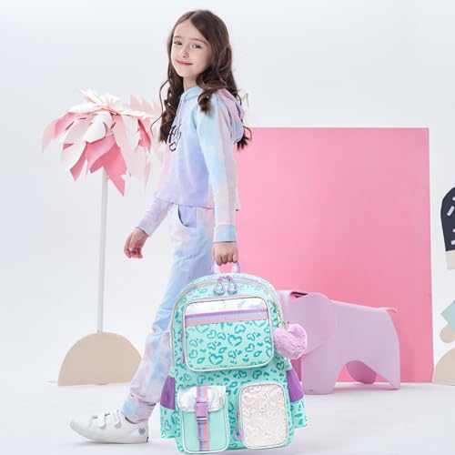 Meetbelify Aesthetic Backpack for Elementary Student with Lunch Box - Cute Bookbag for Girls 8-10 - Image 5