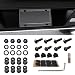 Alieemo Anti Theft License Plate Screws Kits Rustproof Stainless Steel Mounting Hardware for Car Tag Plate Frames Covers Button Head Bolts Fasteners Kits for Auto License Plates Black 8at - Image 2