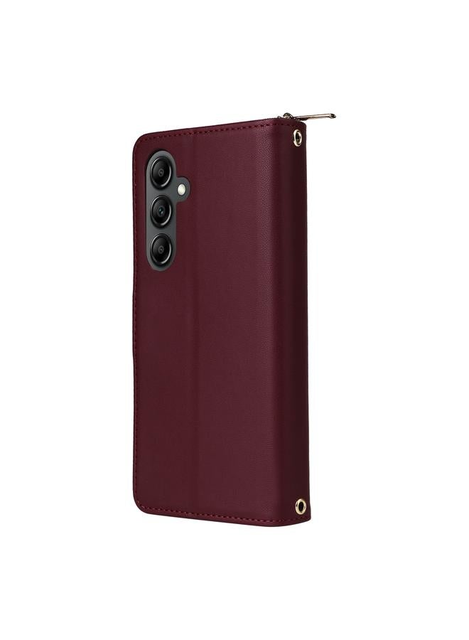 S-TOP Case For Samsung Galaxy A14 Nine-card Slots Zipper Wallet Bag Leather Phone Case - Image 3