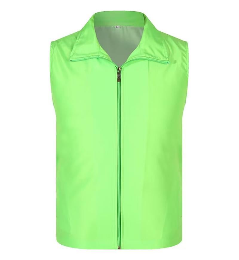 Volunteer Red Vest Custom Print logo Volunteer Work Clothes Party Member Vest Fishing Net Vest Advertising Wholesale Fruit green