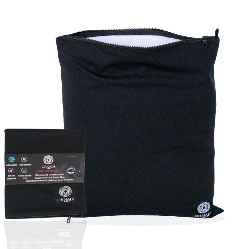 Ornadi Waterproof Sweaty Clothes Bag Antimicrobial Wet Dry Pouch Inhibits Bacteria & Smelly Odor from Dirty Sport Laundry & Swimsuits for Fresh Gym Bag & Travel Luggage 14.5 X 17 inch Eco Made In USA - Image 1