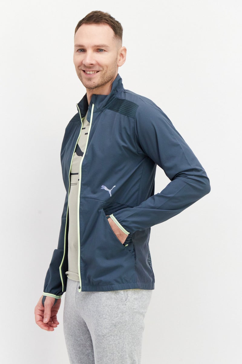 PUMA جاكيت تدريب رياضي للرجال، رمادي داكن - Image 3