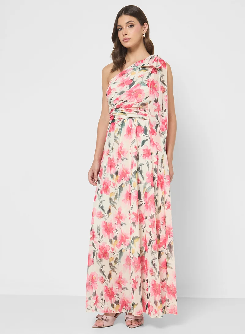 ايلا One Shoulder Printed Dress