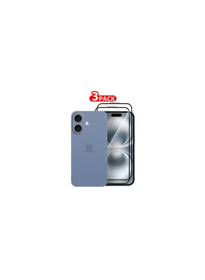 CATANES ( for iPhone 16 Plus ) 3 Pack,1 Case Cover and 2 Screen Protectors Air Skin Series Back Cover Sturdy Durable Thin Case Drop Protection Cover Clear - Image 1