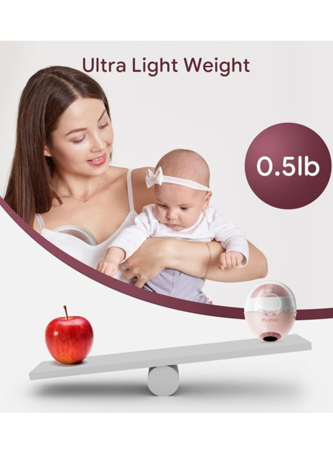 جي سي سي جوو شفاط حليب بدون استخدام اليدين بقاعدة مدفأة، مضخة رضاعة قابلة للارتداء بقاعدة مقاومة للغبار، تعليمات صوتية تلقائية، شاشة LED بـ 4 أوضاع و12 مستوى، وظيفة الذاكرة، عبوتين باللون الوردي - Image 5