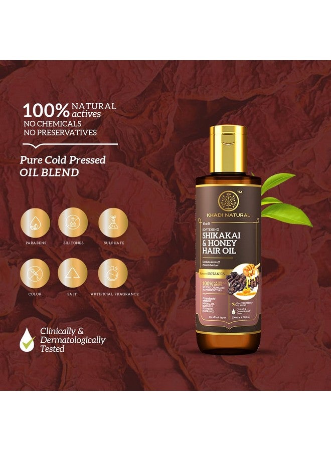 كادي نيتشورال زيت الشعر بالشيكاكاي والعسل: إكسير مغذي لصحة فروة الرأس وشعر ناعم كالحرير - منتجات نباتية، 200 مل - Image 5