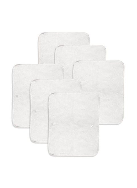 Basic Easyquick Drying Prefold Style Soaker For Cloth Diapers;Inserts With Dry Feel Layer On Top (Pack Of 6)