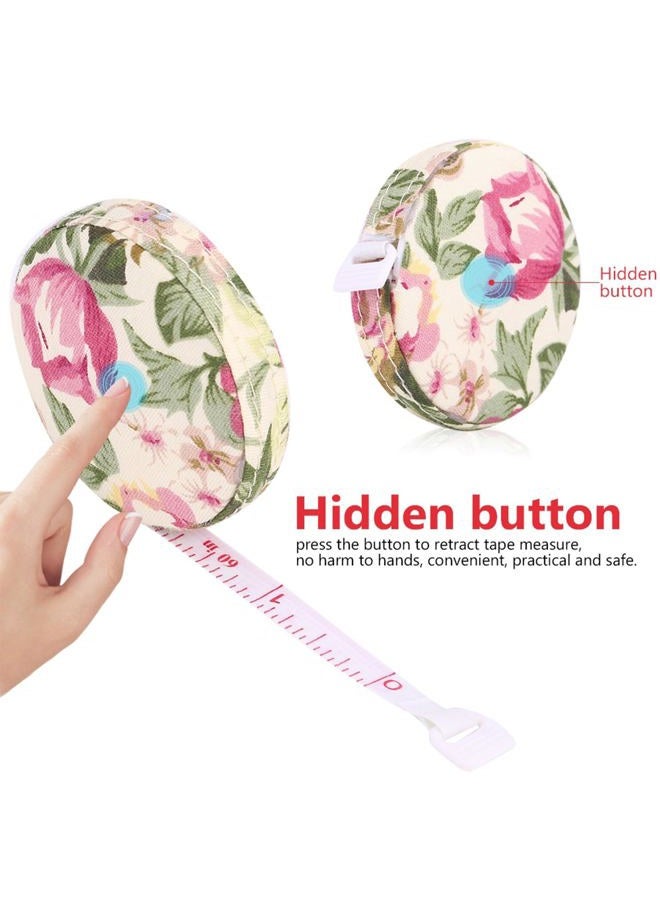 Hilitand 1pc Accurate Tape Measure Tapeline Body Fitness Measuring Body Measurement Tailor Sewing Craft Cloth Dieting Measuring Tape(Rural Rose) - Image 2