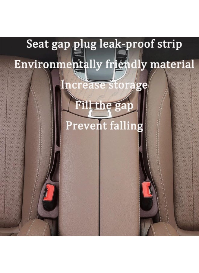 JOGAMS 1Pair Car Seat Gap Filler Organizer Car Side Seat Gap Filler Vehicle Mounted Gap Leak Proof Filling Strip with Extra Storage for Cards Keys and Coins for Car Truck  - Image 5