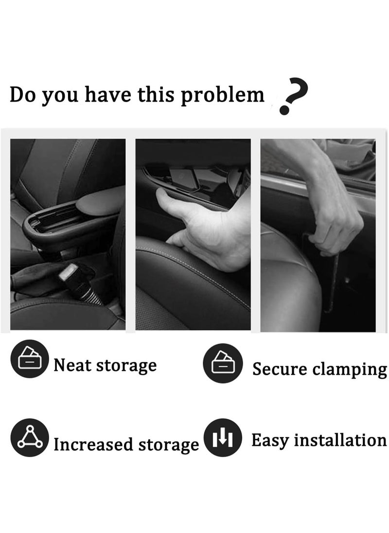 JOGAMS 1Pair Car Seat Gap Filler Organizer Car Side Seat Gap Filler Vehicle Mounted Gap Leak Proof Filling Strip with Extra Storage for Cards Keys and Coins for Car Truck  - Image 3
