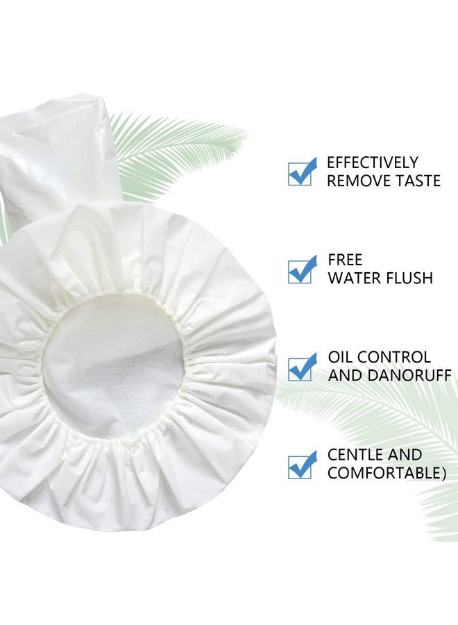 Hicarer 15 Pcs Waterless Shampoo Caps For Women Bedridden Patients Rinse Free Dry Hair Wash Caps Microwaveable Shower Cap Disposable Health Care Products Dementia Product For Elderly Bathroom Essentials White  - Image 3
