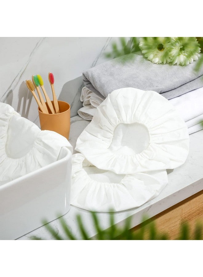Hicarer 15 Pcs Waterless Shampoo Caps For Women Bedridden Patients Rinse Free Dry Hair Wash Caps Microwaveable Shower Cap Disposable Health Care Products Dementia Product For Elderly Bathroom Essentials White  - Image 4