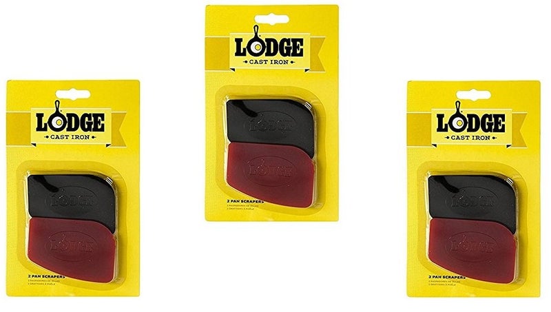 LODGE Lodge Polycarbonate Red and Black Pan Scraper Set of 6 