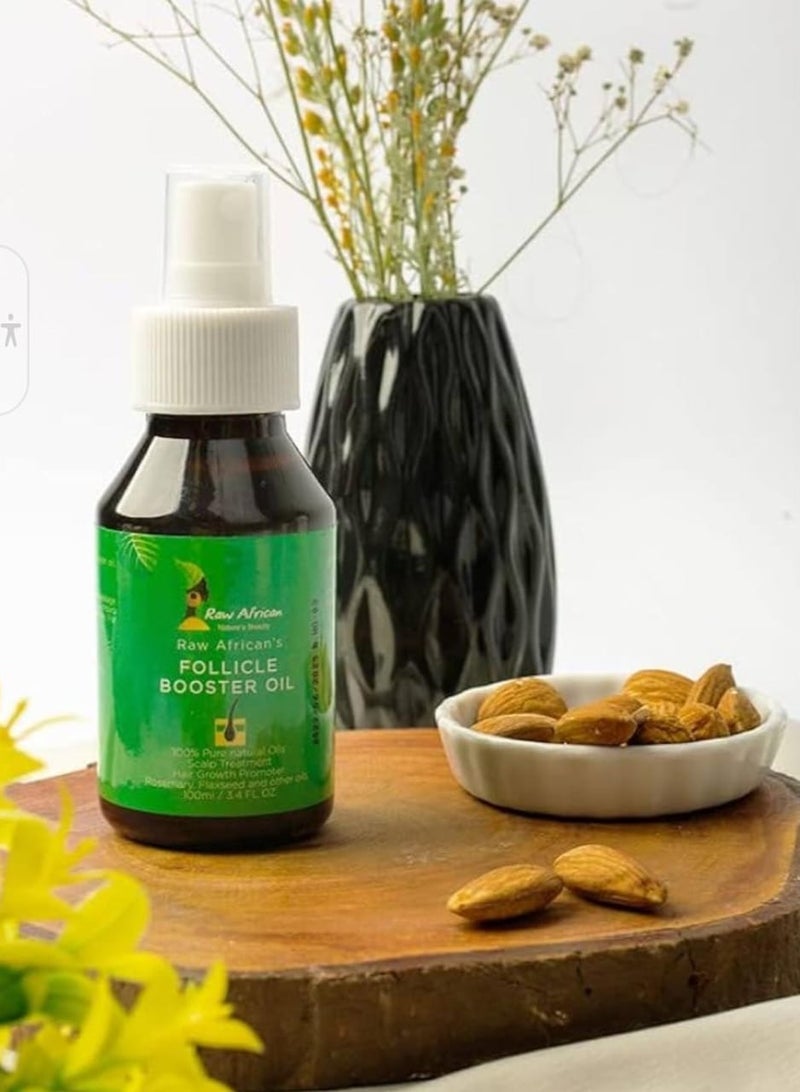 رو أفريكان مجموعة زيت تحفيز نمو الشعر والذقن 100 مل - Image 2