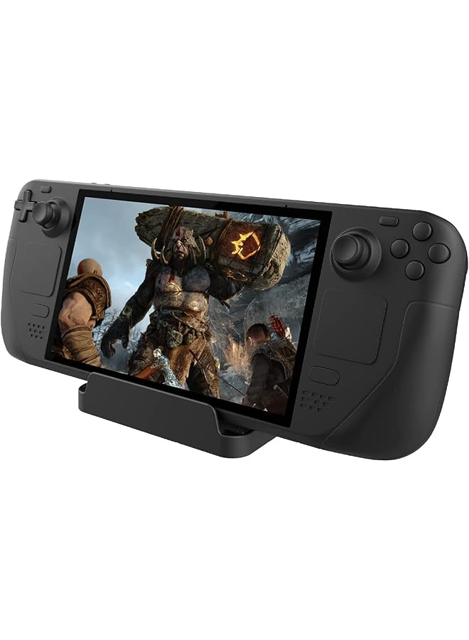 SYOSI Stand Base For Valve Steam Deck Portable Desk Dock For Nintendo Switch Compact Non Slip Holder Accessories Black  - Image 1