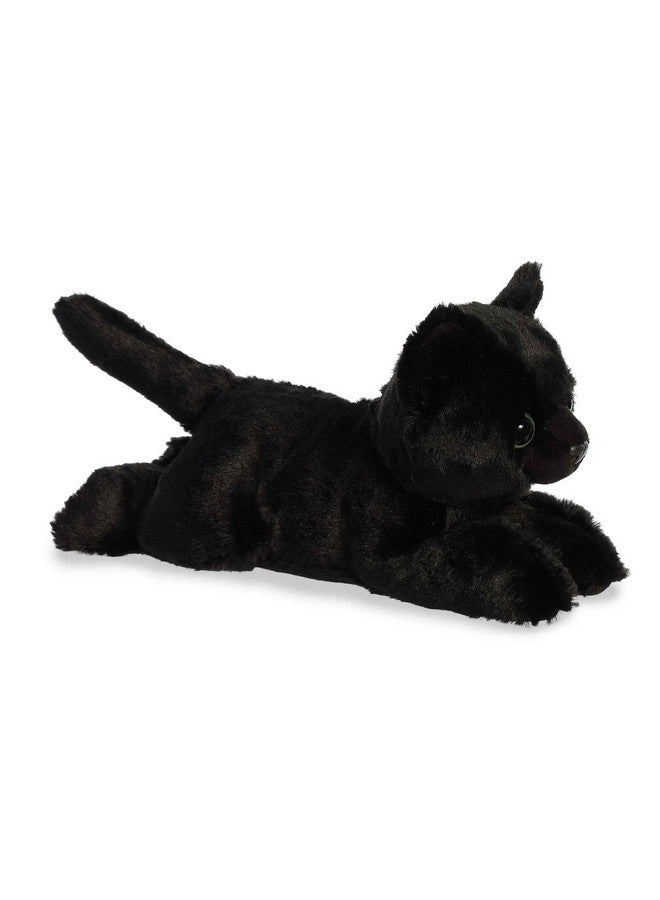 Aurora® Adorable Mini Flopsie™ Twilight Cat™ Stuffed Animal - Playful Ease - Timeless Companions - Black 8 Inches - Image 1