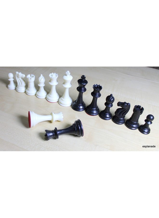 StonKraft - StonKraft - Tournament Chess Pieces (with Two Extra Queens) Chessmen Staunton Coins (3.75" Inch King Height) - 650 Grams - Image 1