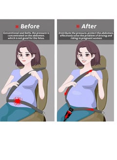 Pregnancy Seat Belt Adjuster   Seat Bump Strap for Pregnant Women   Prevent Abdomen Compression and Protect Belly  Pregnancy Must Haves Maternity Seat Cover Belt for Expectant Mothers BLACK - pzsku/Z53F2AB39A06FC8EDD17CZ/45/_/1717048827/8e374a4d-08a0-4b22-abf5-0f091cee3b39