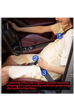 Pregnancy Seat Belt Adjuster   Seat Bump Strap for Pregnant Women   Prevent Abdomen Compression and Protect Belly  Pregnancy Must Haves Maternity Seat Cover Belt for Expectant Mothers BLACK - pzsku/Z53F2AB39A06FC8EDD17CZ/45/_/1717048827/bd5576aa-9c3f-4aa9-a263-dbe8ad96e7a5