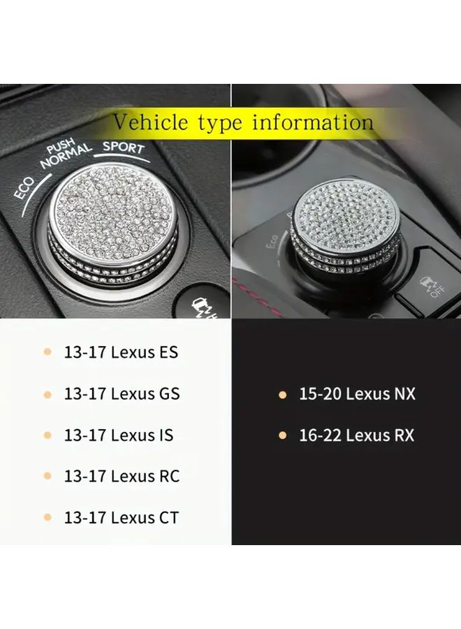 لوسس NX 2015-2020، ES 2013-2017، CT, IS, RC, GS – مقبض تحكم وسطي بلون الماس الذهبي – سهل التركيب - Image 1