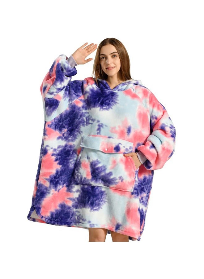 Krifey Wearable Blanket Hoodie, Oversized Sherpa Hooded as Birthday Gifts for Mom Women Girlfriend Men, Cozy Sweatshirt with Giant Pocket - Image 1