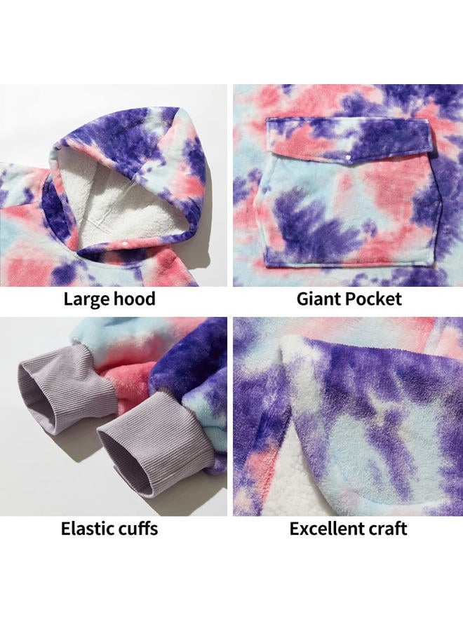 Krifey Wearable Blanket Hoodie, Oversized Sherpa Hooded as Birthday Gifts for Mom Women Girlfriend Men, Cozy Sweatshirt with Giant Pocket - Image 3