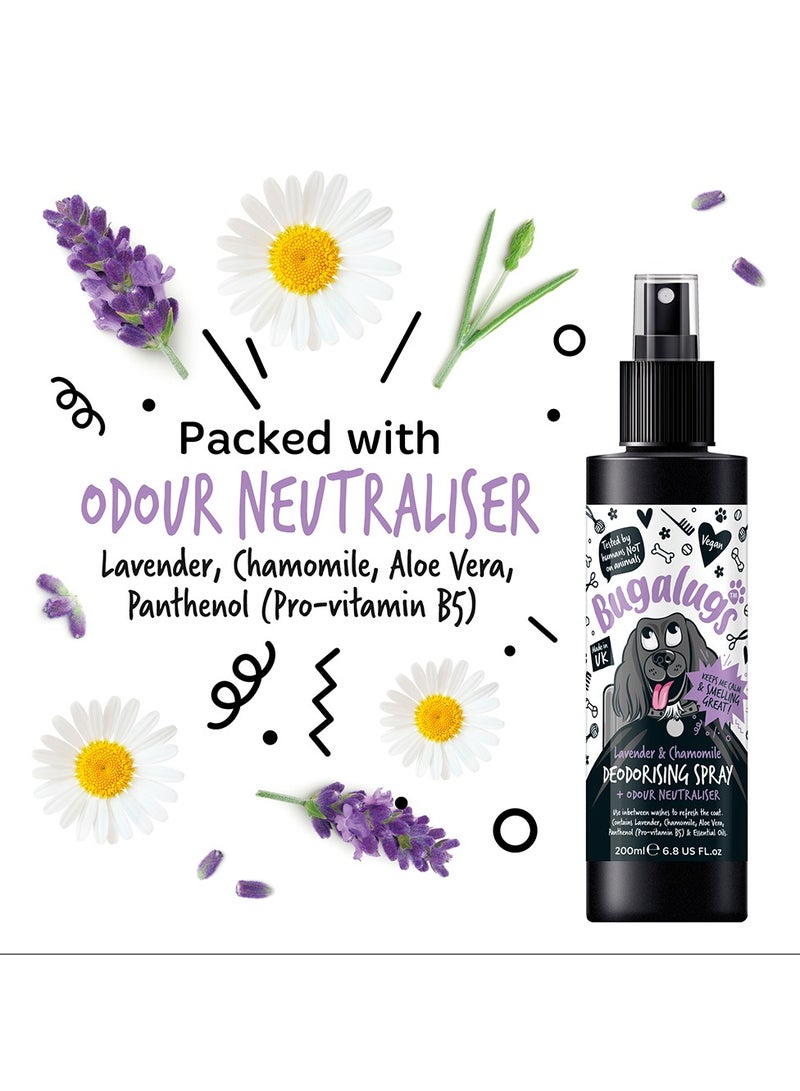 Bugalugs Lavender & Chamomile Deodorising Spray 200ml (6.8 Fl Oz) - Image 3