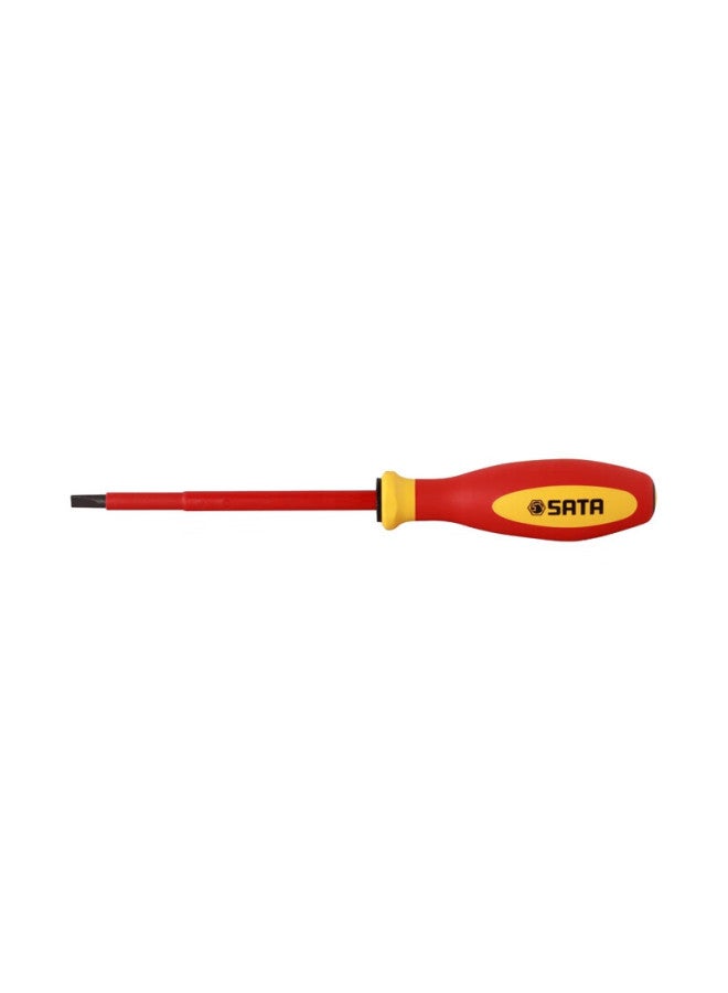 Sata G Series Double-color Handle Flathead Insulated Screwdriver, 2.5x75mm, 61311 - Image 1
