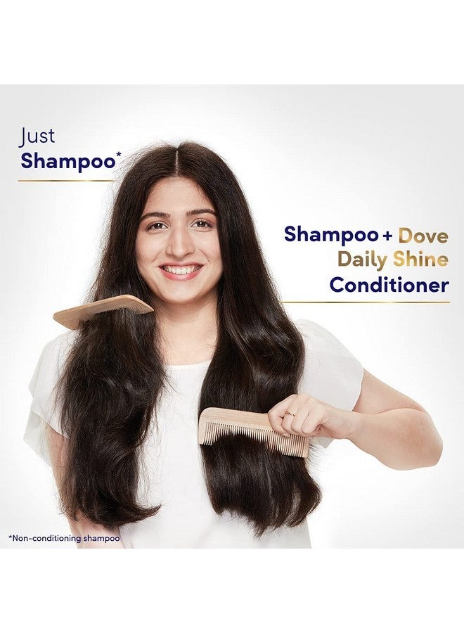 Dove Daily Shine Hair Conditioner With Nutritive Serum For Smooth & Shiny Hair, 335 Ml - Image 4