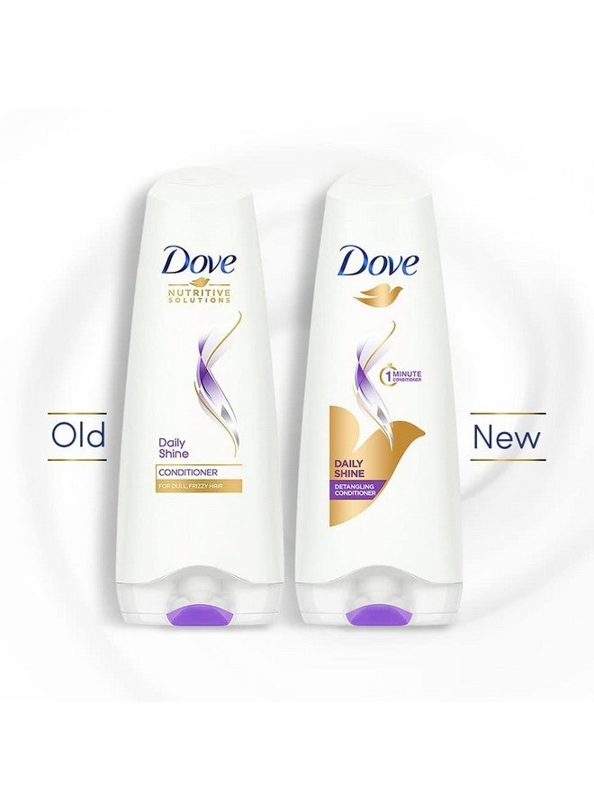 Dove Daily Shine Hair Conditioner With Nutritive Serum For Smooth & Shiny Hair, 335 Ml - Image 2