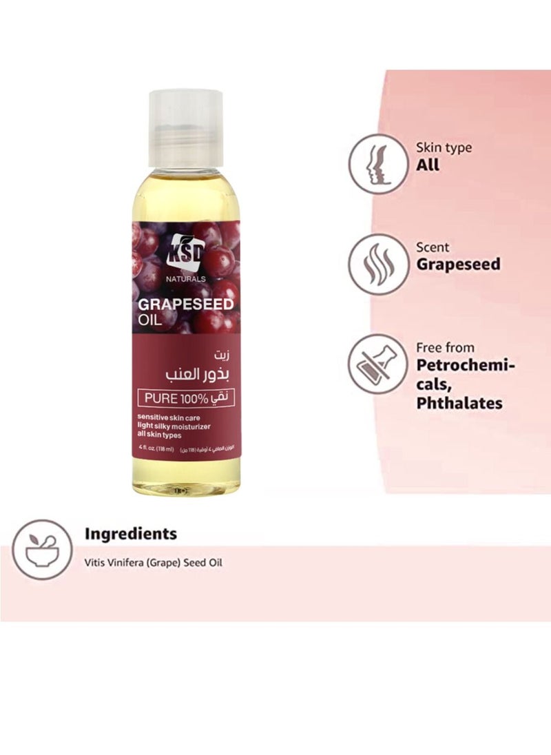 KSD Grapeseed Oil 118ml  - Image 2