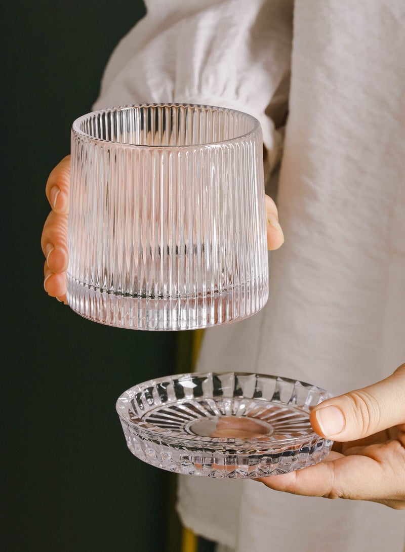 شور 1 قطع من أواني الشاي الزجاجية،ادوات شراب وكأس كابتشينو 250 مل - Image 1