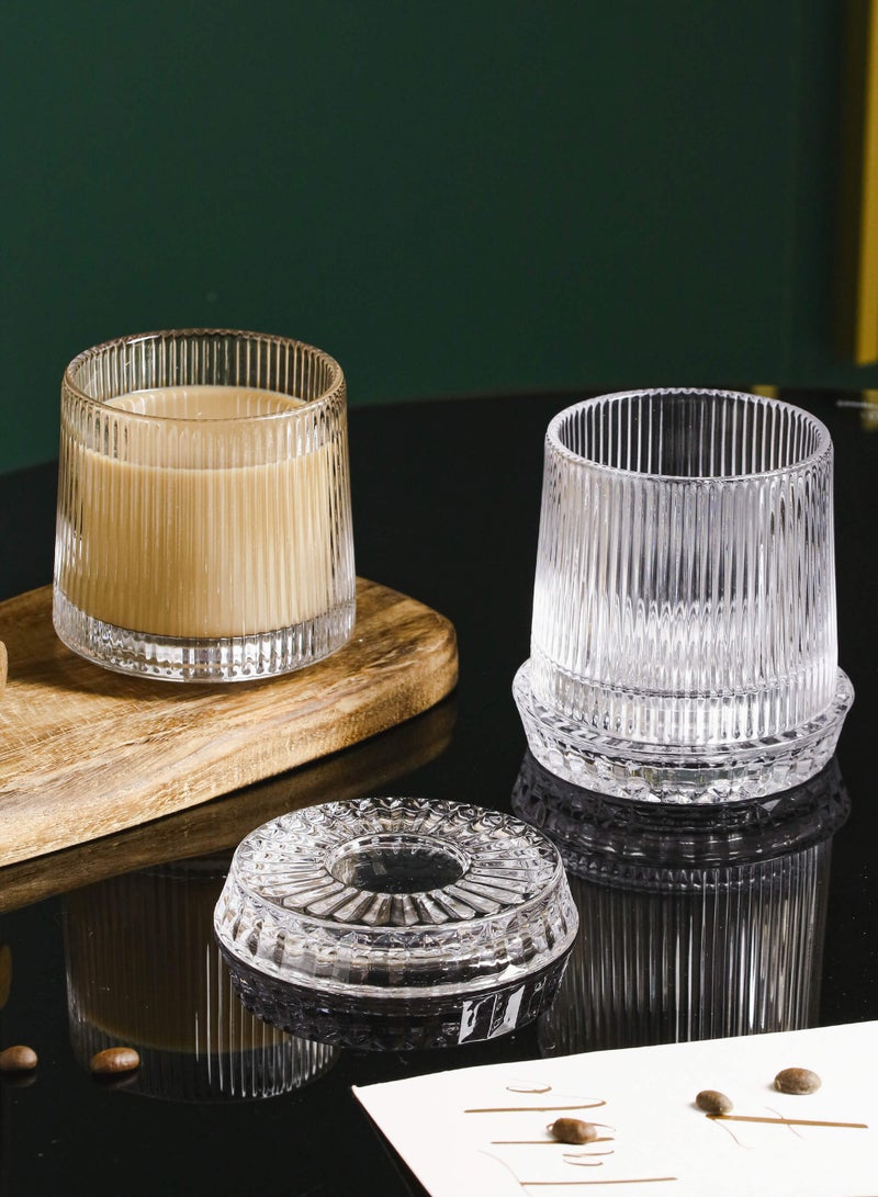 شور 1 قطع من أواني الشاي الزجاجية،ادوات شراب وكأس كابتشينو 250 مل - Image 3