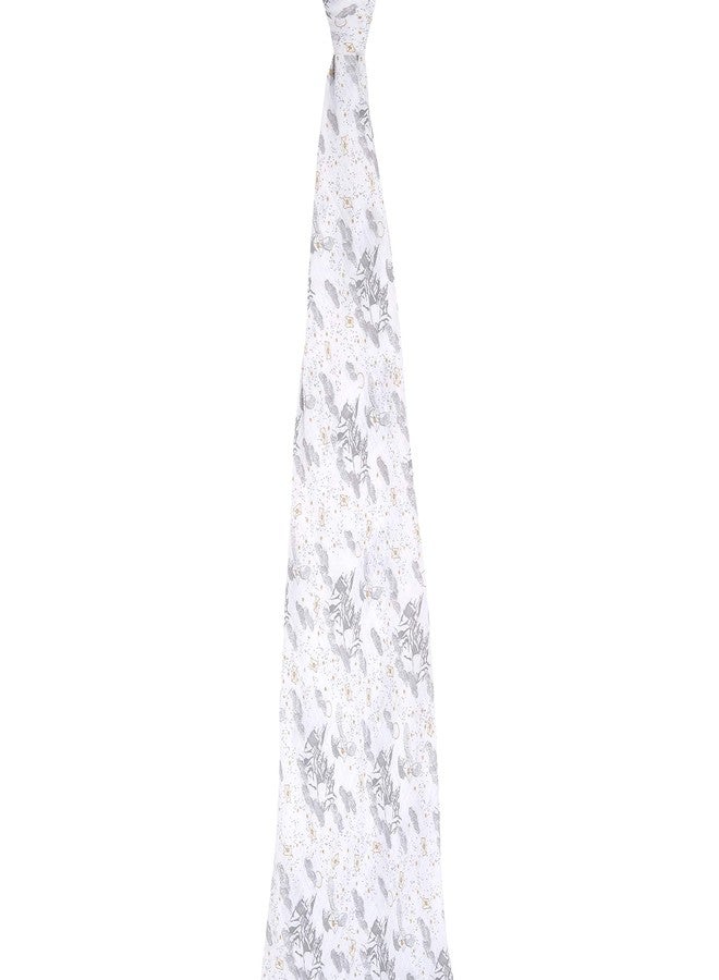 aden + anais بطانية سويادل هاري بوتر من آدن + آنايس، بطانيات موسلين بوتيك للبنات والأولاد، سويادل استقبال للأطفال، مجموعة سويادل مثالية للمواليد والرضع، هدايا مثالية للحمام، مفرد، هاري بوتر - Image 2