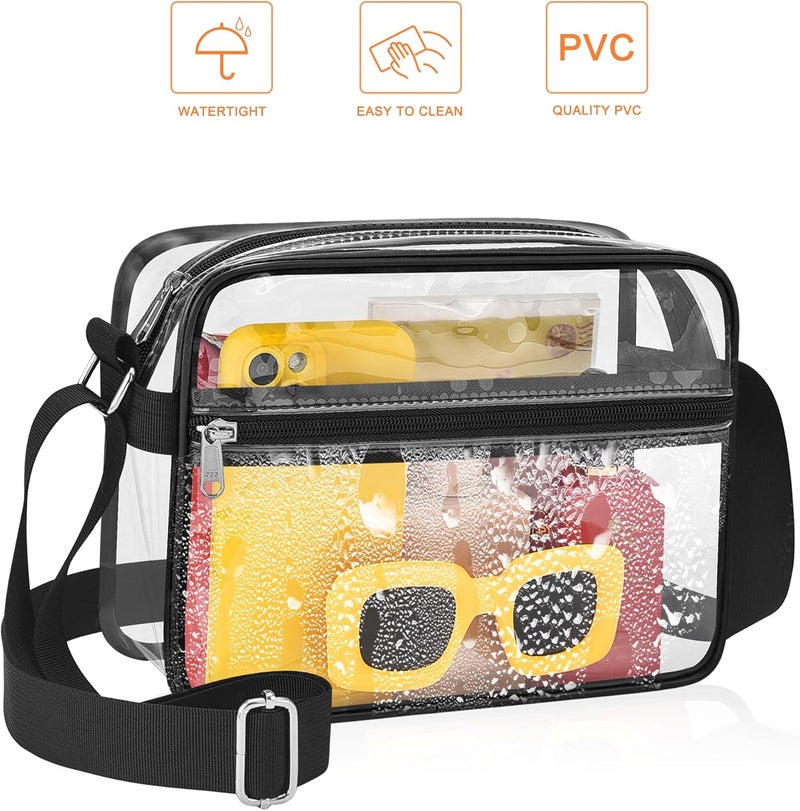 MAYTREE Clear Bag for Stadium Events Clear Messenger Bag Suitable for Concert Outfits and Sports Events - Image 5