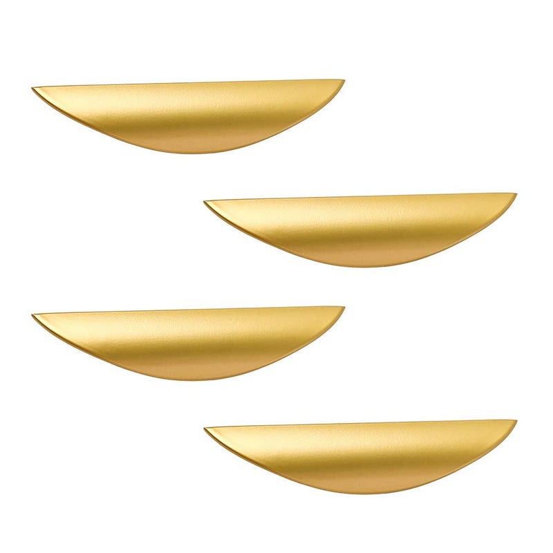 Primst Modern Light Brushed Cabinet Pulls Furniture Hardware Collection Cabinet Handles Drawer Pulls Door Pulls Kitchen Cupboard Handle Pack Of 4 (Gold M-4Pcs) - Image 1