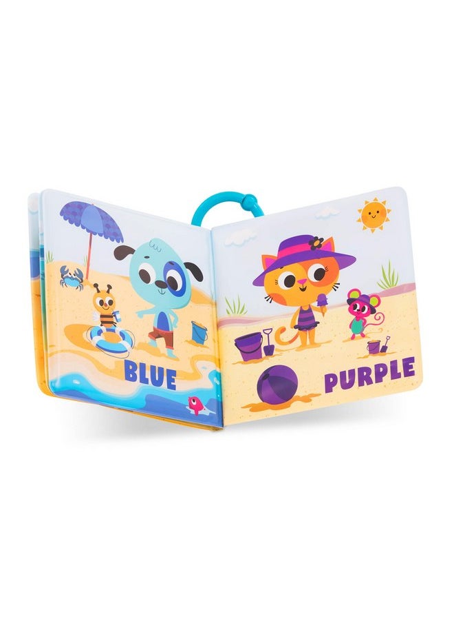 بي. تويز مجموعة كتب الاستحمام من B. Toys مكونة من قطعتين كتب ناعمة ومقاومة للماء لتعلم الألوان والأرقام ألعاب الاستحمام للأطفال الصغار والأطفال بعمر 6 أشهر كتب وقت الاستحمام بالألوان  - Image 3