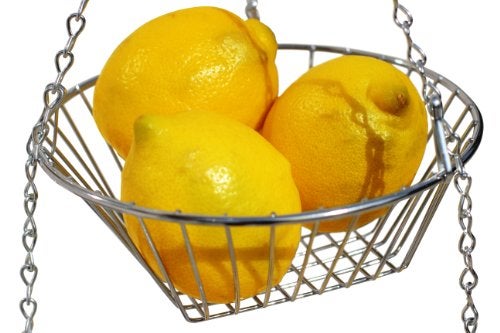 Deco Brothers Hanging Fruit Basket, 3-Tier, Chrome - Image 3