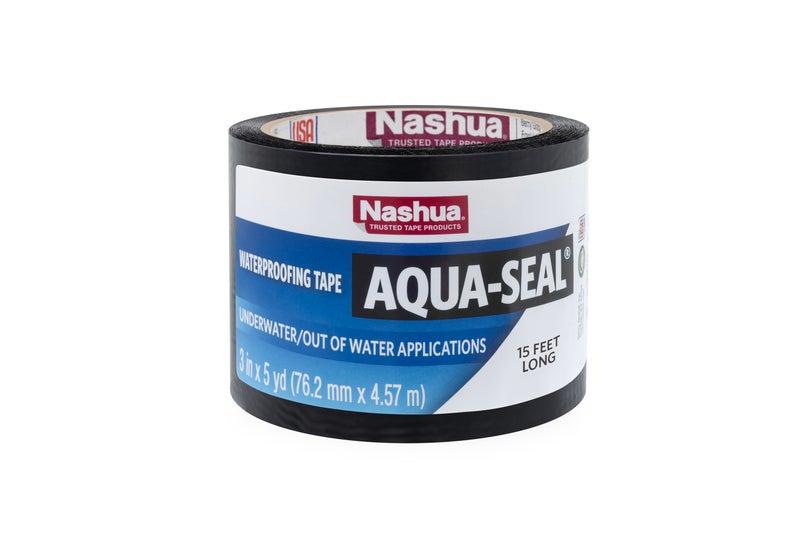 Nashua 3 in x 15 ft Aqua-Seal Waterproof Tape in Black - Image 1