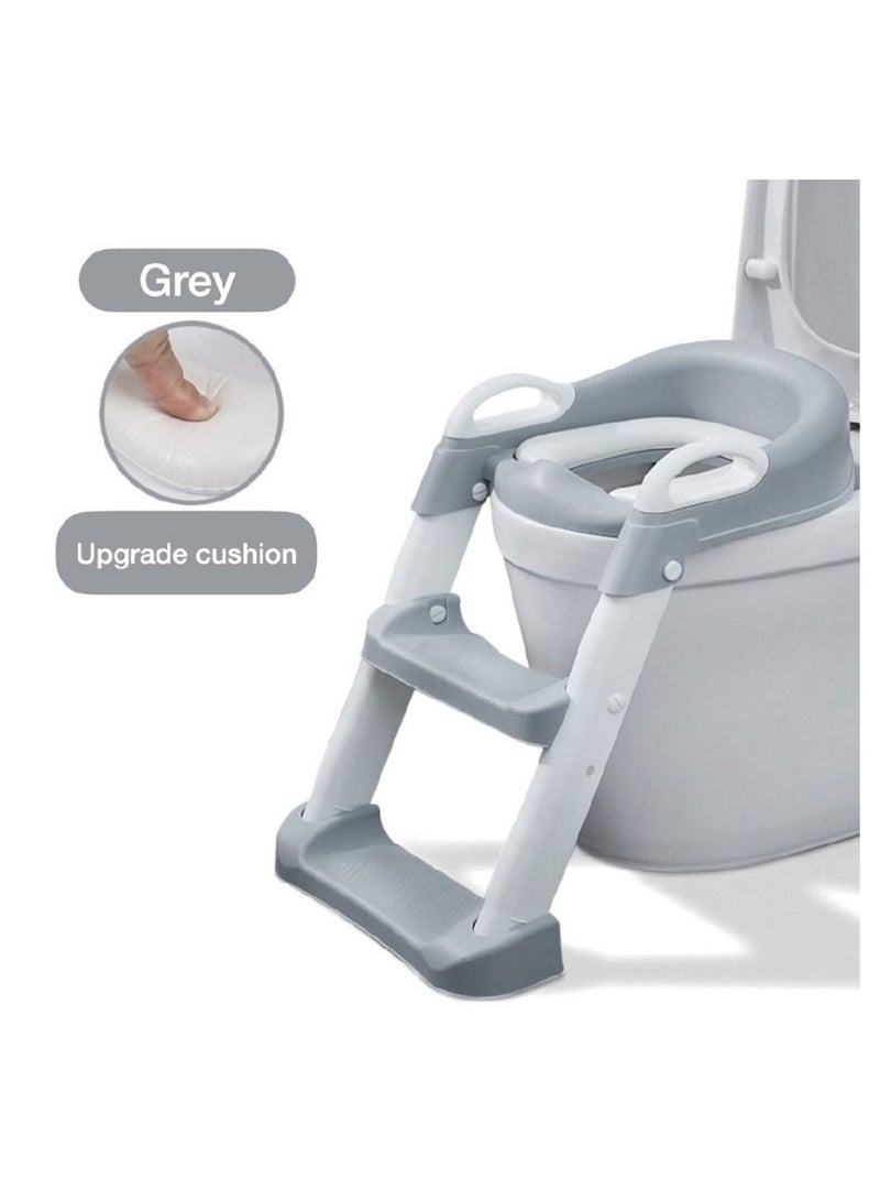 ستاراندديزي نونية للاطفال - مقعد تواليت محمول للتدريب مضاد للانزلاق لطفل صغير رمادي - Image 1