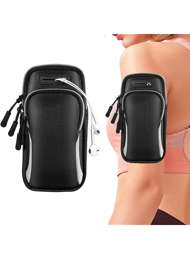 Green Tiger Running Armband Phone Holder for Running Phone Arm Bands for Running Sports Phone Holder with Adjustable Band for iPhone 13 Pro Max 12 11 Xs Xr 8 7 Galaxy S20 S10 S9 S8 and Note 20 Ultra - Image 1