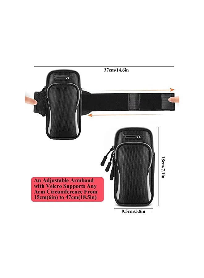 Green Tiger Running Armband Phone Holder for Running Phone Arm Bands for Running Sports Phone Holder with Adjustable Band for iPhone 13 Pro Max 12 11 Xs Xr 8 7 Galaxy S20 S10 S9 S8 and Note 20 Ultra - Image 2