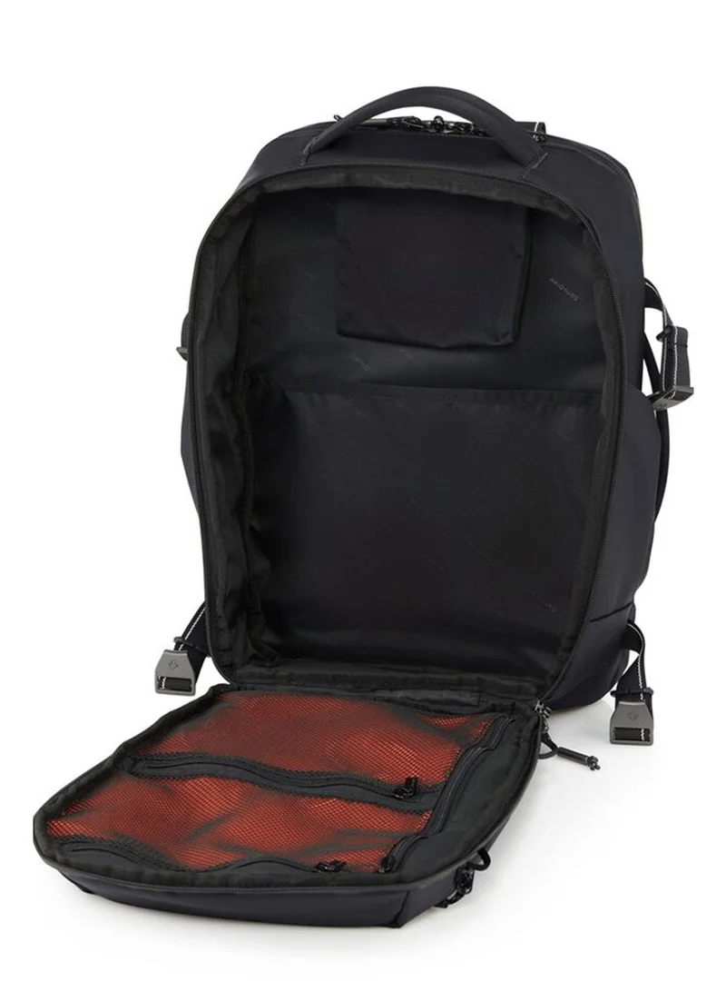 Samsonite  Urbanix Backpack M, 100% Polyester, Black|RPET|Double Zipper Pocket Opening|Adjustable Strap|Lightweight & Durable|Laptop Compartment|Bottle Holder - 2 Years International Warranty  | Best Price UAE