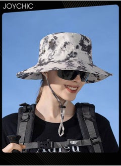 Summer Large Brim Sun Protection Visor Hat Outdoor Travel Hat for Women British Fashion Fisherman Hat