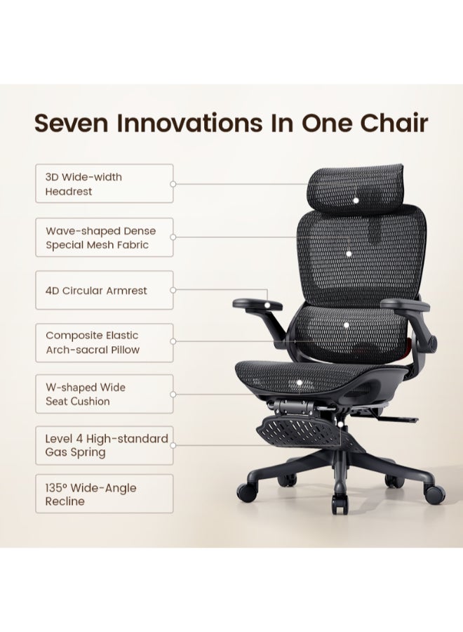 SIHOO B100-pro-101 Ergonomic Office Chair Use for Home / Office / Gaming - Image 3