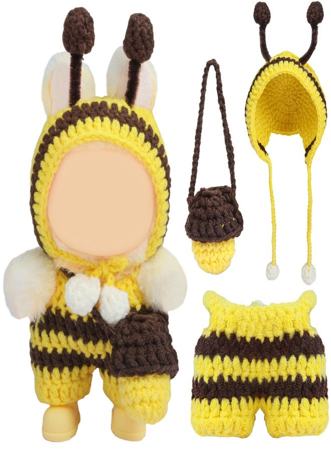 Voccim Handmade 17cm Doll Clothes - 17 cm Doll Outfits with Bee Animal Style Outfits and Cute Accessories Bag Hat for Dress Up Dolls, Keychain Decoration, Pendant Gift - Image 1