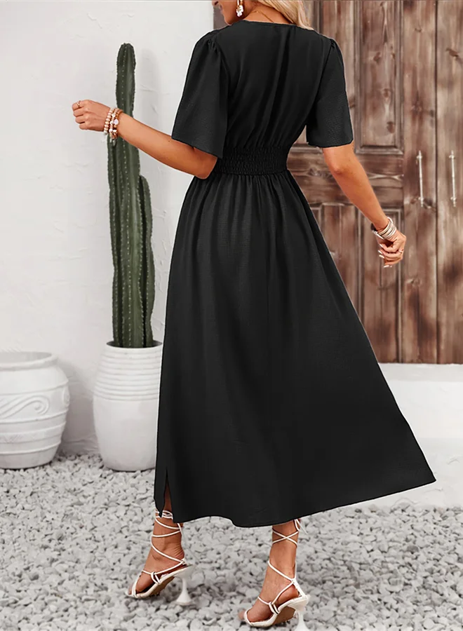 Take Two Flutter Sleeve Dress