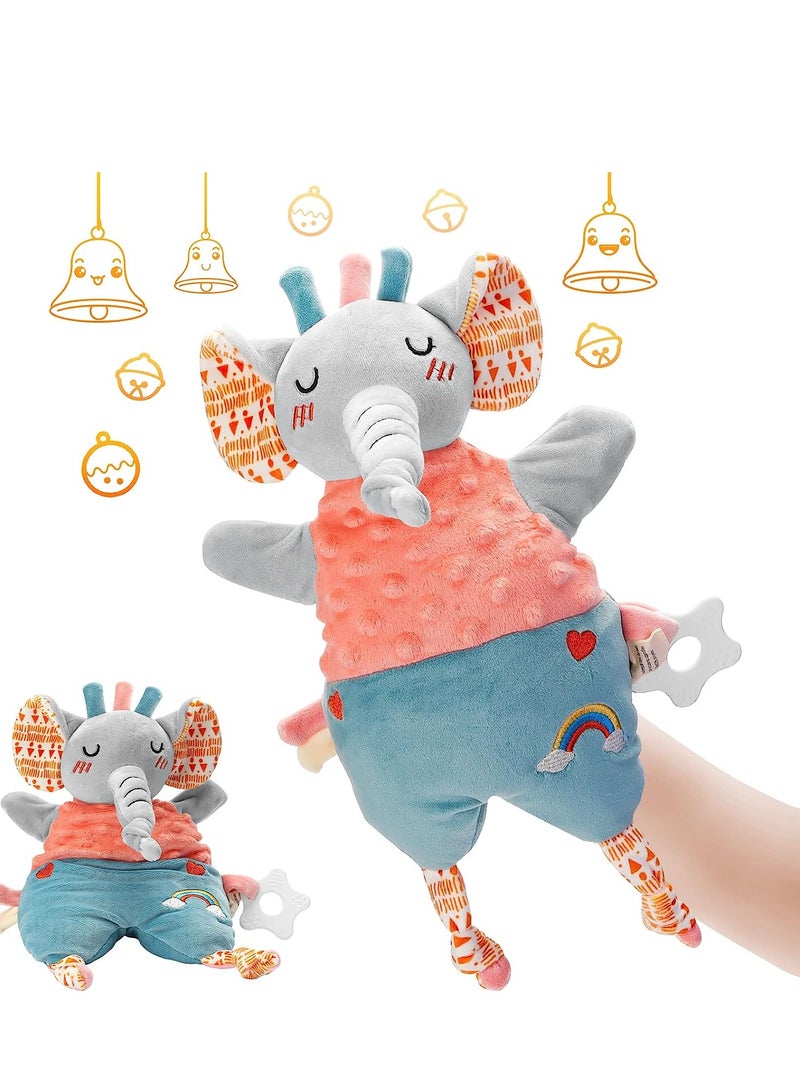 Excefore Soft Hand Puppet for Baby, Toddler Animal Plush Toy Includes Elephant, Newborn Activity  Education Learning Plush Toy, Birthday Gifts Baby Cuddly Toys 0 6 12 Months Washable - Image 1