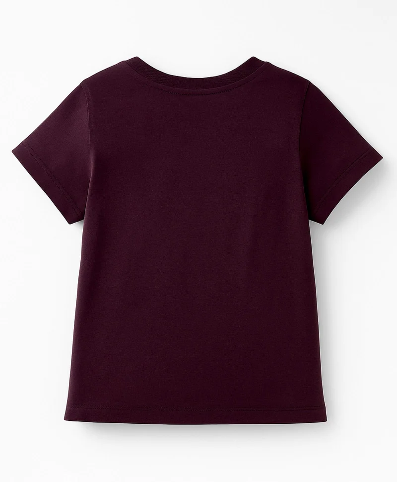 Pine Kids Pine Kids Cotton Knit Half Sleeves T-Shirt With Butterfly Print - Purple